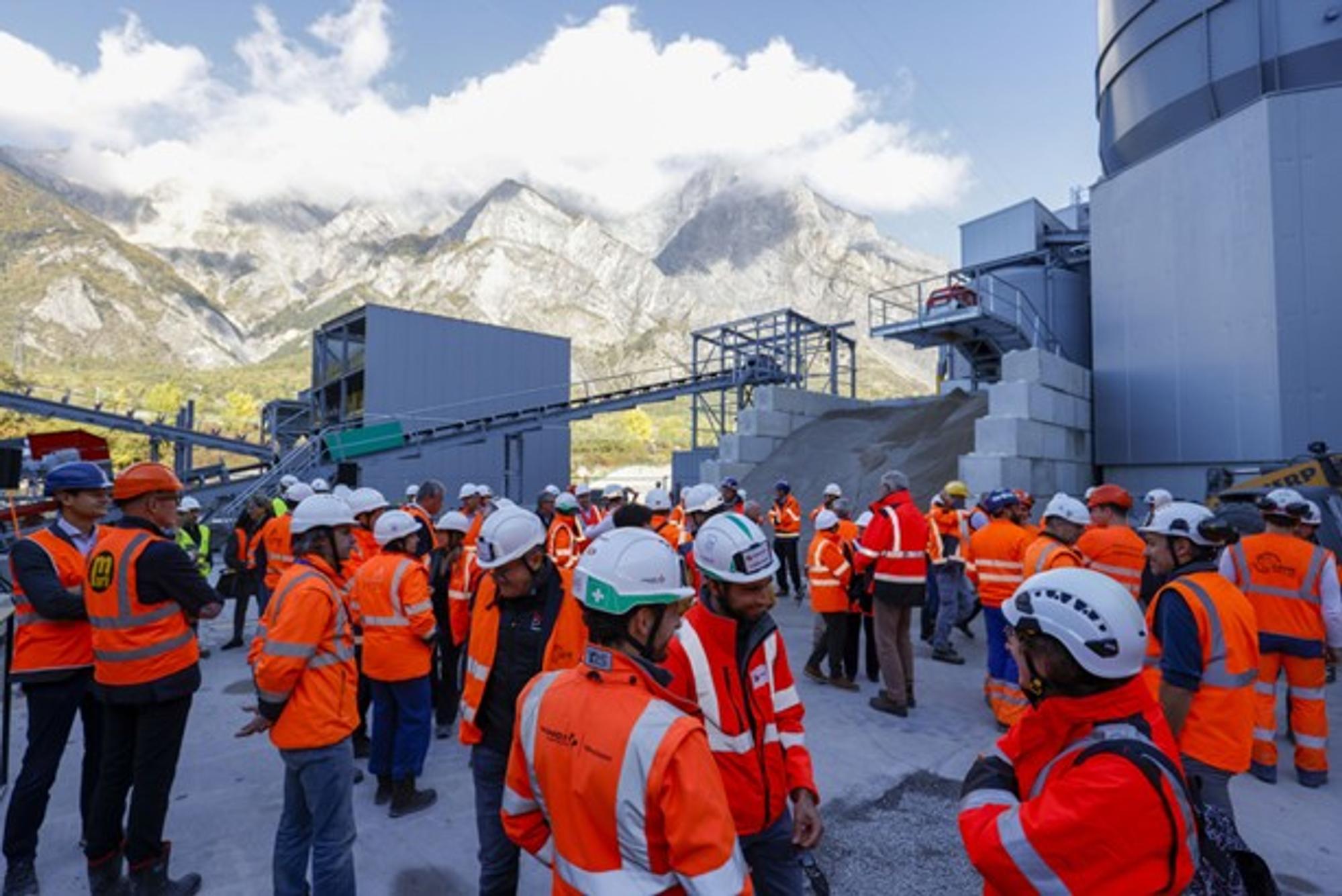 Inauguration de la station de traitement des matériaux excavés du CO11