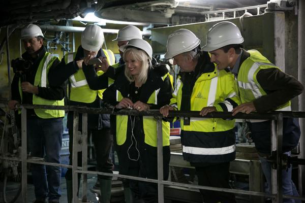 Iveta Radicová visite les chantiers du Lyon-Turin pour la première fois